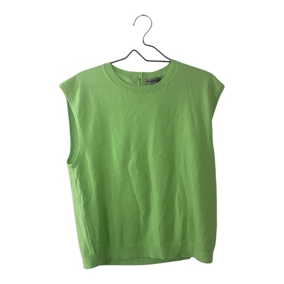 J. Crew Gentle Clover Green Featherweight cashmere-blend cropped sweater shell - Picture 8 of 8